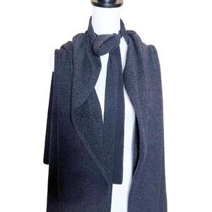 Brochu Walker Cashmere & Wool Soft Open Cape Poncho Vest Charcoal Gray Size M/L